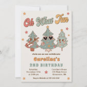 Hippie Rockin 'Kerstboom Verjaardag Oh Wat leuk Kaart (Voorkant)