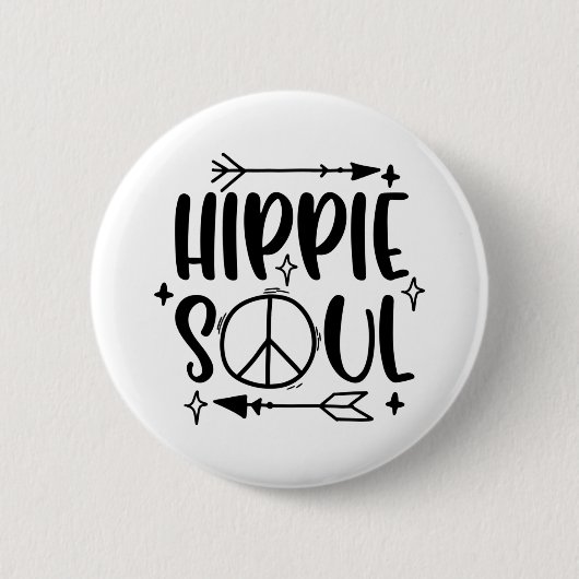 Hippie Ronde Button 5,7 Cm (Voorkant)