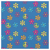 Hippie rust en bloemendouche stof (Close Up)