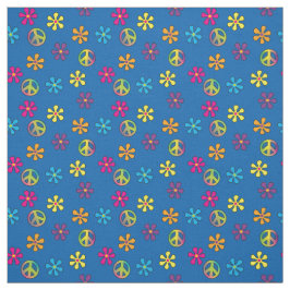 Hippie rust en bloemendouche stof