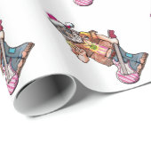 Hippie Santa Cadeaupapier (Rol Hoek)