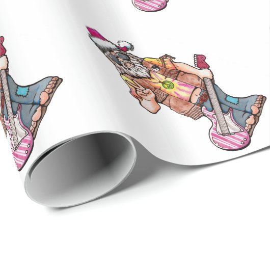 Hippie Santa Cadeaupapier (Rol Hoek)