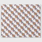 Hippie Santa Cadeaupapier (Vlak)