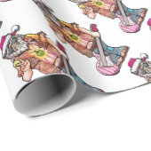 Hippie Santa Cadeaupapier (Rol Hoek)