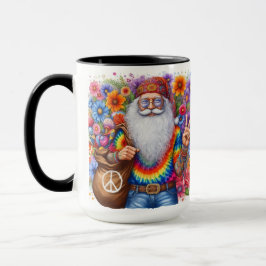 Hippie Santa Christmas Coffee Mok Cup