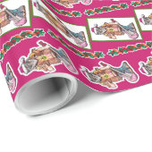 Hippie Santa Peace Cadeaupapier (Rol Hoek)