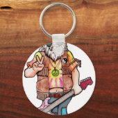 Hippie Santa Sleutelhanger (Voorkant)