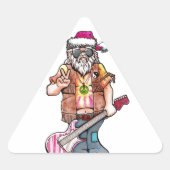 Hippie Santa Sticker (Voorkant)