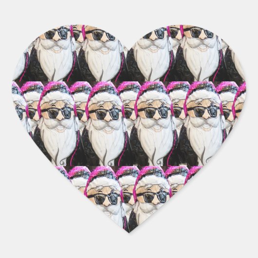 hippie santa stickers (Voorkant)