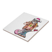 Hippie Santa Tegeltje (Zijkant)