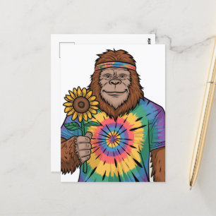Hippie Sasquatch Briefkaart