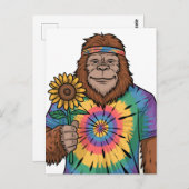 Hippie Sasquatch Briefkaart (Voorkant / Achterkant)