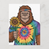 Hippie Sasquatch Briefkaart (Voorkant)