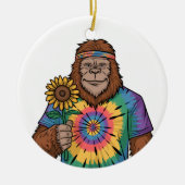 Hippie Sasquatch Keramisch Ornament (Voorkant)