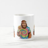Hippie Sasquatch met zonnebloem Koffiemok (Center)