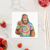 Hippie Sasquatch met zonnebloem Servet (Insitu)