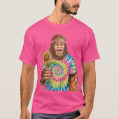 Hippie Sasquatch met zonnebloem T-shirt (Voorkant)