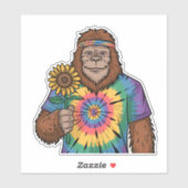 Hippie Sasquatch Sticker (Vel)