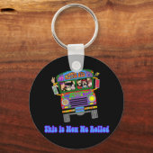 Hippie School Bus Sleutelhanger (Voorkant)