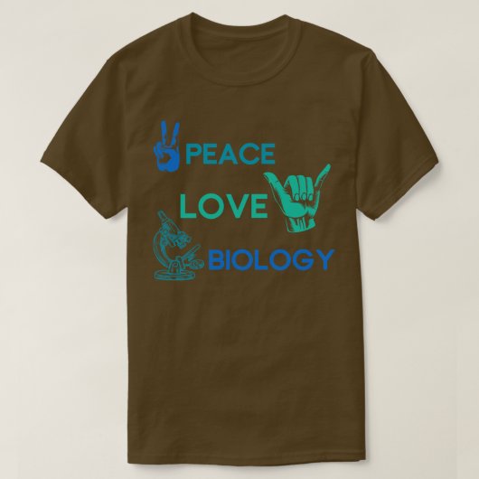 Hippie Science Gift Biology T-shirt (Design voorkant)