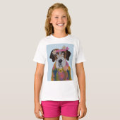 Hippie Sint Bernard T-shirt (Voorkant volledig)