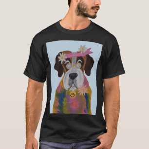 Hippie Sint Bernard T-shirt