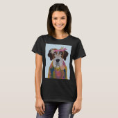 Hippie Sint Bernard T-shirt (Voorkant volledig)