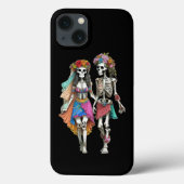 Hippie Skelet Koppel Telefoon Case (Achterkant)