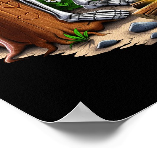 Hippie Skeletons Camping Poster (Hoek)