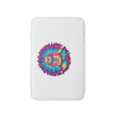 Hippie Sloth Vredesteken Stropdas-Dy Badmat (Voorkant Verticaal)