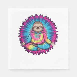 Hippie Sloth Vredesteken Stropdas-Dy Servet