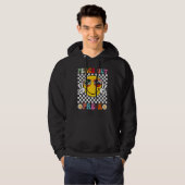 Hippie Smile Face Peace Out Pre k Class of School  Hoodie (Voorkant volledig)