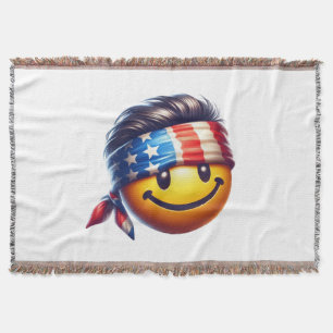 Hippie Smiley Face Deken