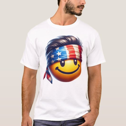 Hippie Smiley Face T-shirt (Voorkant)