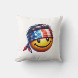 Hippie Smiley Gezicht Kussen