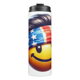 Hippie Smiley Gezicht Thermosbeker