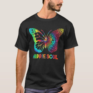  Hippie Soul Butterfly met vredessignalen Hipp T-shirt