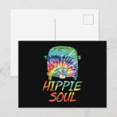 Hippie Soul Microbus Van Hippie Lifestyle Hippie Aankondigingskaart (Voorkant / Achterkant)