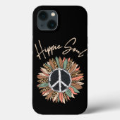 Hippie Soul Peace Sign Sunflower Case-Mate iPhone Case (Achterkant)