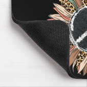 Hippie Soul Peace Sign Sunflower Muismat (Hoek)