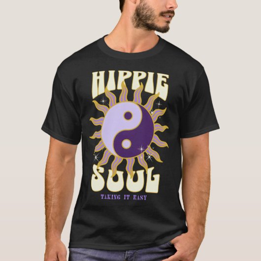 Hippie Soul - Rustig aan T-shirt (Voorkant)