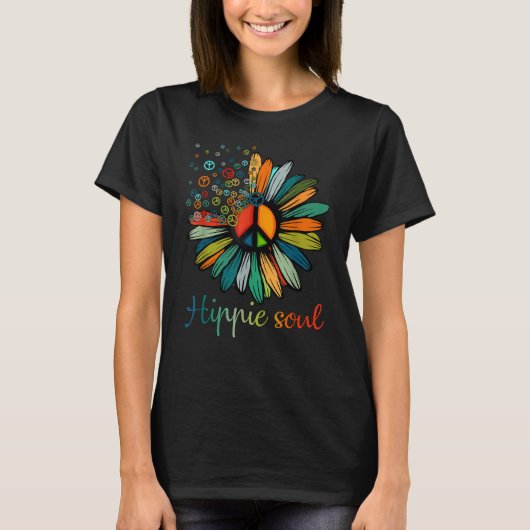 Hippie Soul T-shirt Flower Lovers (Voorkant)