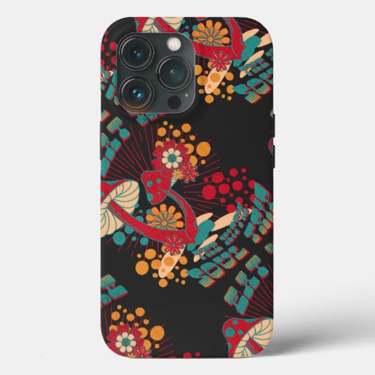 Hippie Soul Trip Zomer Paddestoel Case-Mate iPhone Case (Achterkant)