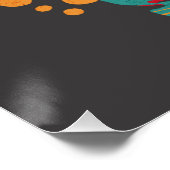 Hippie Soul Trip Zomer  Paddestoel Perfect Poster (Hoek)