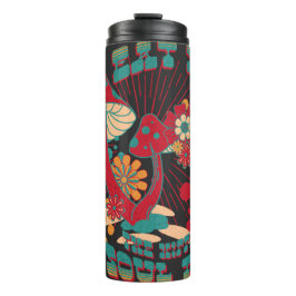 Hippie Soul Trip Zomer Paddestoel Thermosbeker