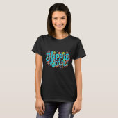 HIPPIE SOUL (Turquoise letters) T-SHIRT (Voorkant volledig)
