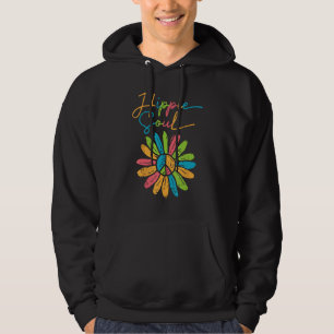 Hippie Soul Vrede Bloem Retro Bloemen Hippi Hippy Hoodie