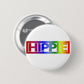 Hippie Stamp Ronde Button 5,7 Cm (Voorkant /achterkant)