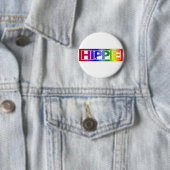 Hippie Stamp Ronde Button 5,7 Cm (In situ)