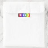 Hippie Stamp Ronde Sticker (Tas)